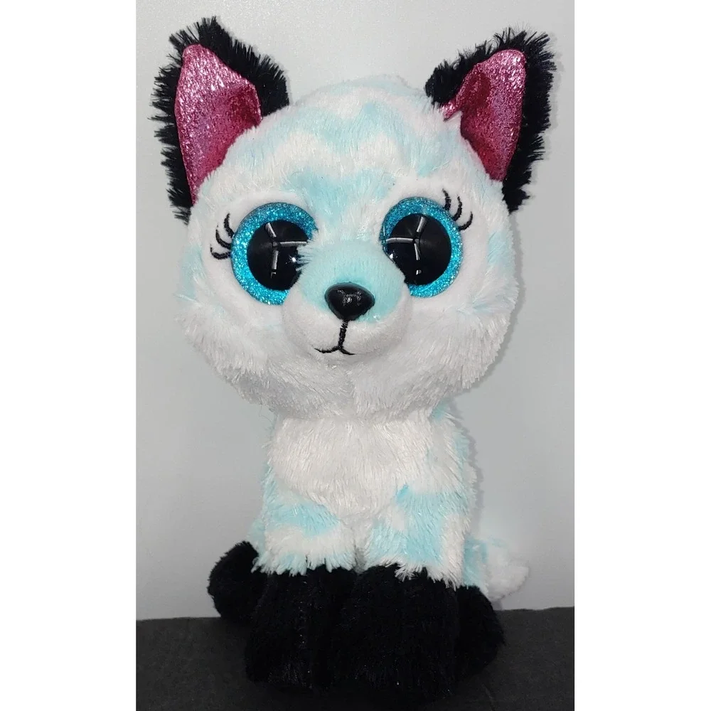 Lot Of 2 Ty Beanie Boos Rocco The Raccoon And Atlas The Fox Plush Stuffed Animal